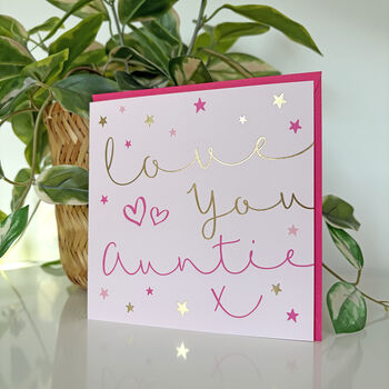 Starlight Love You Auntie Card, 2 of 2