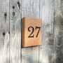 House Number Plaque, Chunky Solid Oak, thumbnail 4 of 7