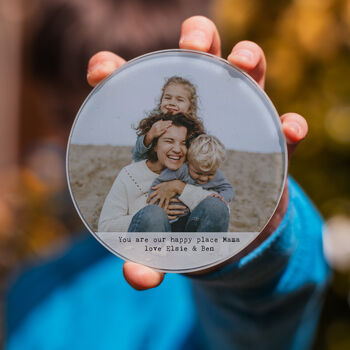 Personalised Mummy Photograph And Message Coaster, 2 of 3