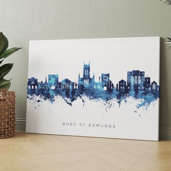 Bury St Edmunds Skyline Cityscape Art Print, 7 of 12