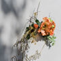 Personalised Autumn Faux And Dried Flower Name Sign, thumbnail 2 of 5