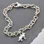 Border Collie Dog Personalised Silver Charm, thumbnail 6 of 11