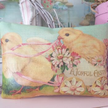 Lavender Sachet Gift Decoration With Vintage Style Easter Chick Print, 7 of 7