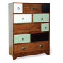 Eclectic Ten Drawer Tall Chest Natural, thumbnail 4 of 4
