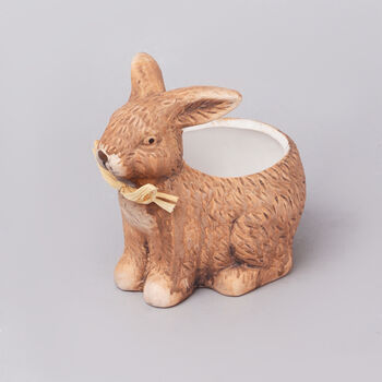 G Decor Wild Ceramic Bunny Planter, 2 of 4