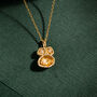 Opal Gold Vermeil Plated Necklace October Birthday, thumbnail 6 of 8