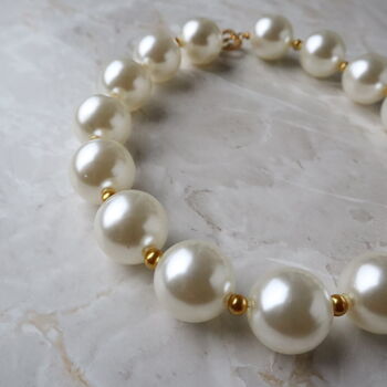 Chunky Pearl Beaded Necklace, 3 of 8