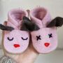 Handmade Recycled Cashmere Bunny Booties, thumbnail 8 of 12