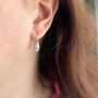 Snowberry Freshwater Pearl Earrings, thumbnail 2 of 4