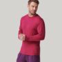 Men's Two Pack Long Sleeved Bamboo T Shirts Wine/Navy, thumbnail 2 of 6