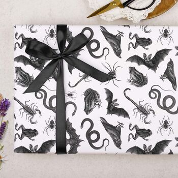 Three Sheets Of Gothic Animals Wrapping Paper, 2 of 2