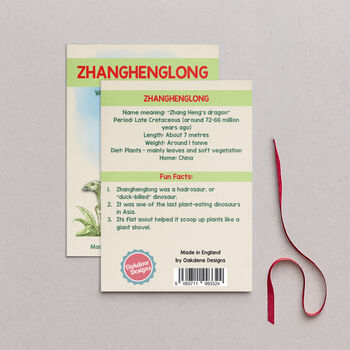 Wooden Zhanghenglong Dinosaur Christmas Tree Decoration, 2 of 3