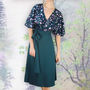 Jewel Garden Sequin Lace Wrap Dress, thumbnail 1 of 3