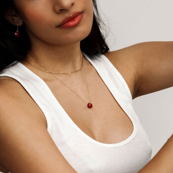 Birthstone Fine Cord Necklace, 5 of 10