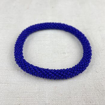Fair Trade Handmade Glass Bead Tube Bracelets Mix Match, 7 of 12