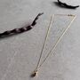 February Birthstone Amethyst Gold Plated Necklace, thumbnail 2 of 6