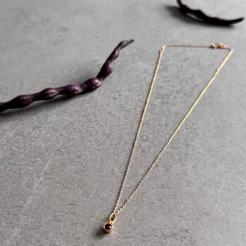 February Birthstone Amethyst Gold Plated Necklace, 2 of 6
