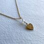 Dotty Heart And Moonstone Necklace, thumbnail 6 of 8