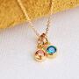 Personalised Gold Family Birthstone Necklace, thumbnail 3 of 9