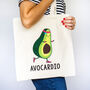 'Avocardio' Funny Tote Bag, thumbnail 1 of 4