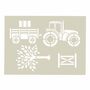 Tractor Stencil For Kids, thumbnail 1 of 2