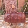 Large Genuine Moroccan Leather Holdall Duffel, thumbnail 4 of 8