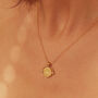 Gold Or Silver Mother Of Pearl Spinning Disc Necklace, thumbnail 1 of 11