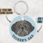 Personalised Shih Tzu Keyring, thumbnail 4 of 6