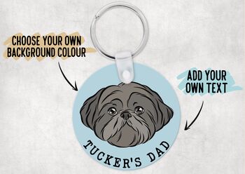 Personalised Shih Tzu Keyring, 4 of 6