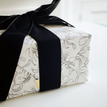 Cream Floral Wrapping Paper Sheet, 4 of 6