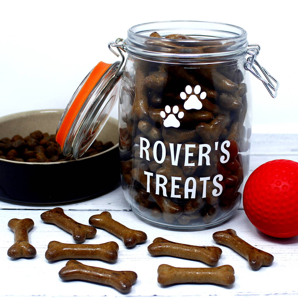Personalised Dog Treats Jar, 1 of 3