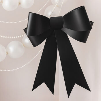 Elegant Black Decorative Card Bow For Home Décor, 4 of 5