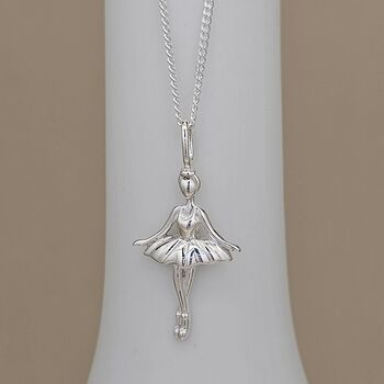 Personalised Child's Sterling Silver Ballerina Necklace, 4 of 5