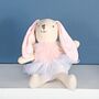 Personalised Case With Mini Pink Bunny Rabbit Soft Toy, thumbnail 3 of 3