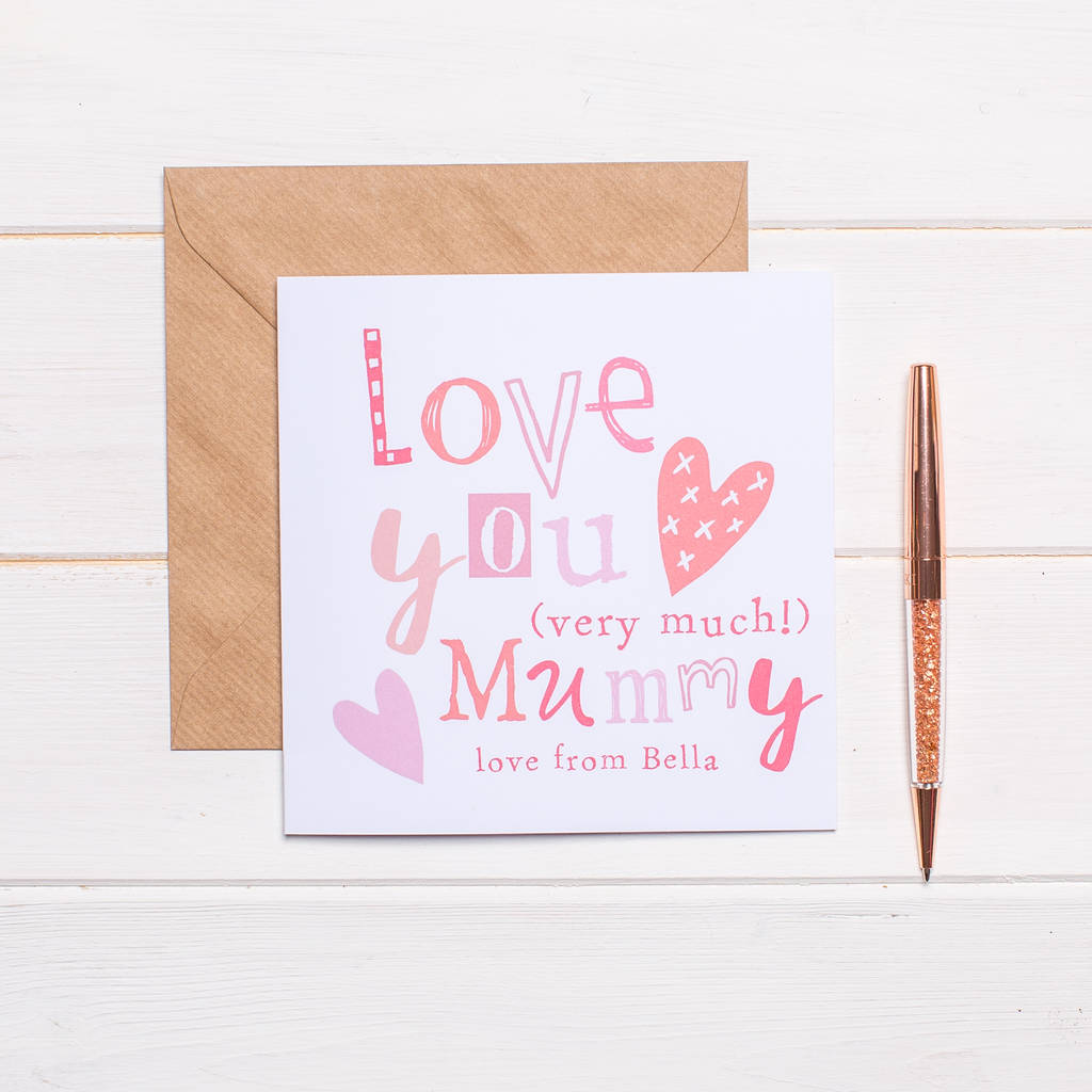 Personalised Card For Mummy By Bird&Bloom | notonthehighstreet.com