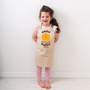 Personalised Halloween Pumpkin Carving Apron, 2 of 2