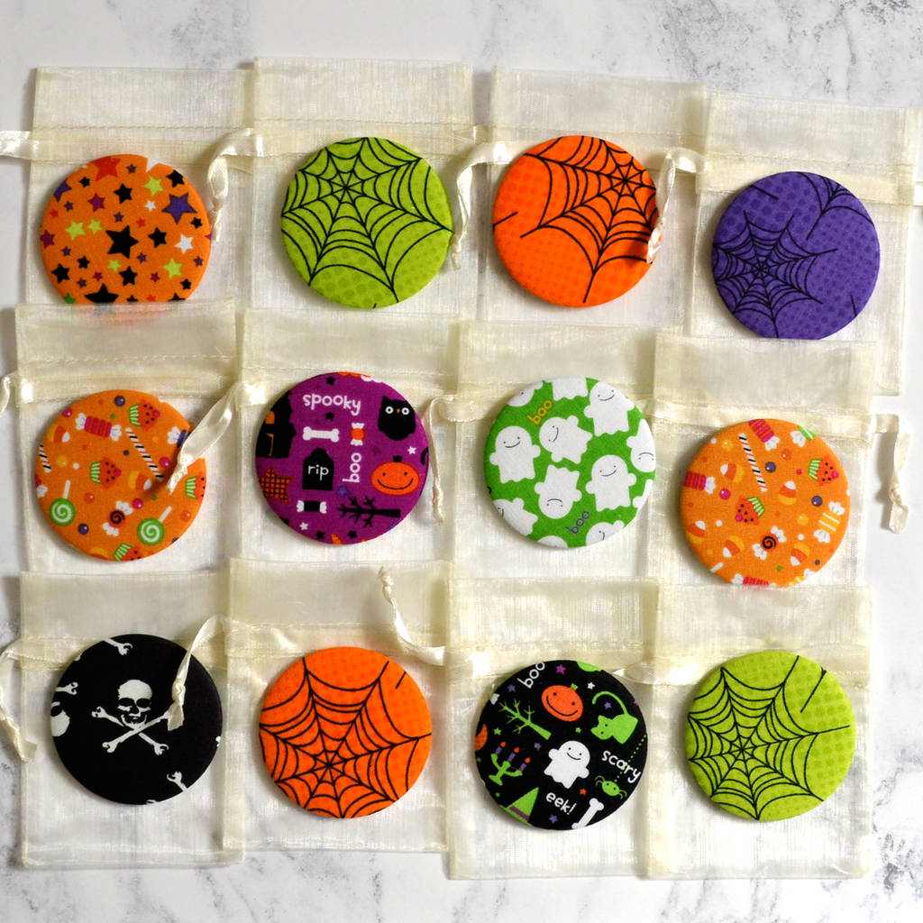 'Halloween' Set Of 12 Pocket Compact Mirrors, 1 of 11