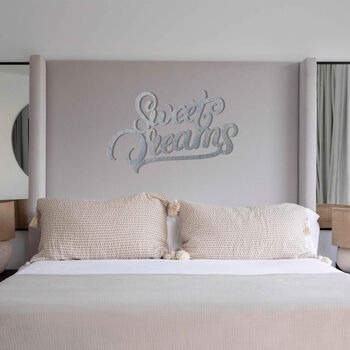 Sweet Dreams Wooden Wall Sign For Cozy Bedtime Vibes, 6 of 12
