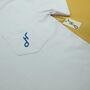 Hoy Downtown Pocket T Shirt White / Cobalt, thumbnail 6 of 8