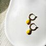 Lemon Gold Hoops, thumbnail 1 of 3