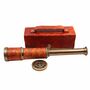 Brass Marine Dollond London Telescope With Leather Case, thumbnail 7 of 8