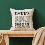 Personalised Daddy Love You Cushion, thumbnail 2 of 2