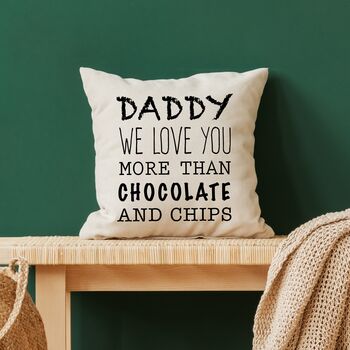 Personalised Daddy Love You Cushion, 2 of 2