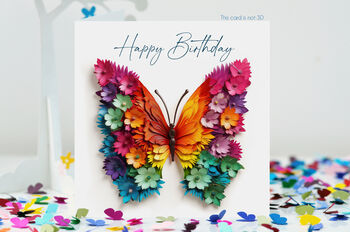 Mothering Sunday Butterfly With Flowery Wings Card, 12 of 12