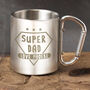 Personalised Super Dad Stainless Steel Mug, thumbnail 2 of 4
