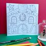 Colour In Advent Calendar Gingerbread House, thumbnail 10 of 10