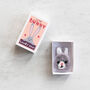 Some Bunny Loves You Wool Felt Rabbit In A Matchbox, thumbnail 4 of 6