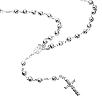 Sterling Silver Rosary Necklace, 2 of 4