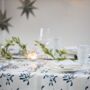 Luxury Designer Christmas Tablecloth Mistletoe White, thumbnail 6 of 7