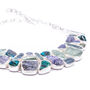 Aquamarine, Tanzanite, Chrysocolla, Kyanite Necklace, thumbnail 3 of 3